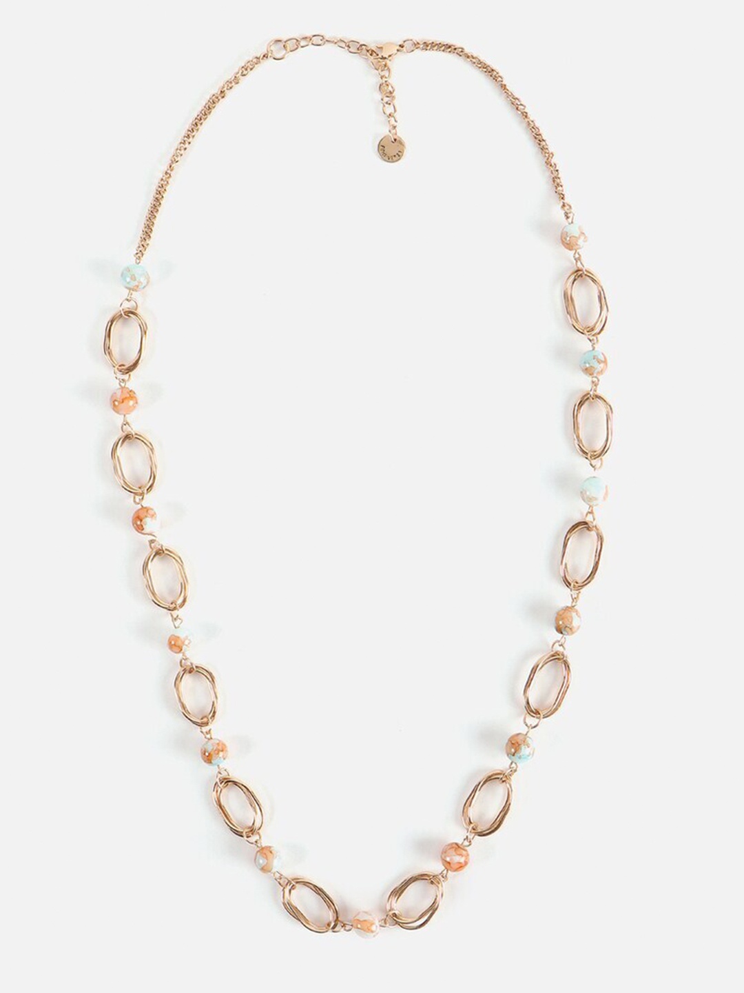 

FOREVER 21 Gold-Plated Beaded Chain