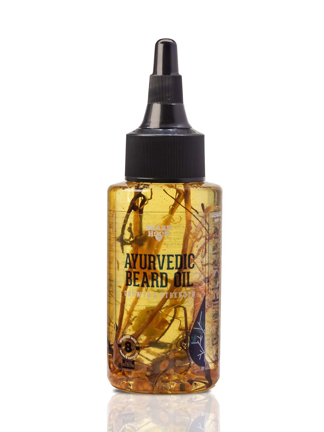 

Beardhood Ayurvedic Beard Growth & Strength Oil with Heena & Amla - 50 ml, Blue