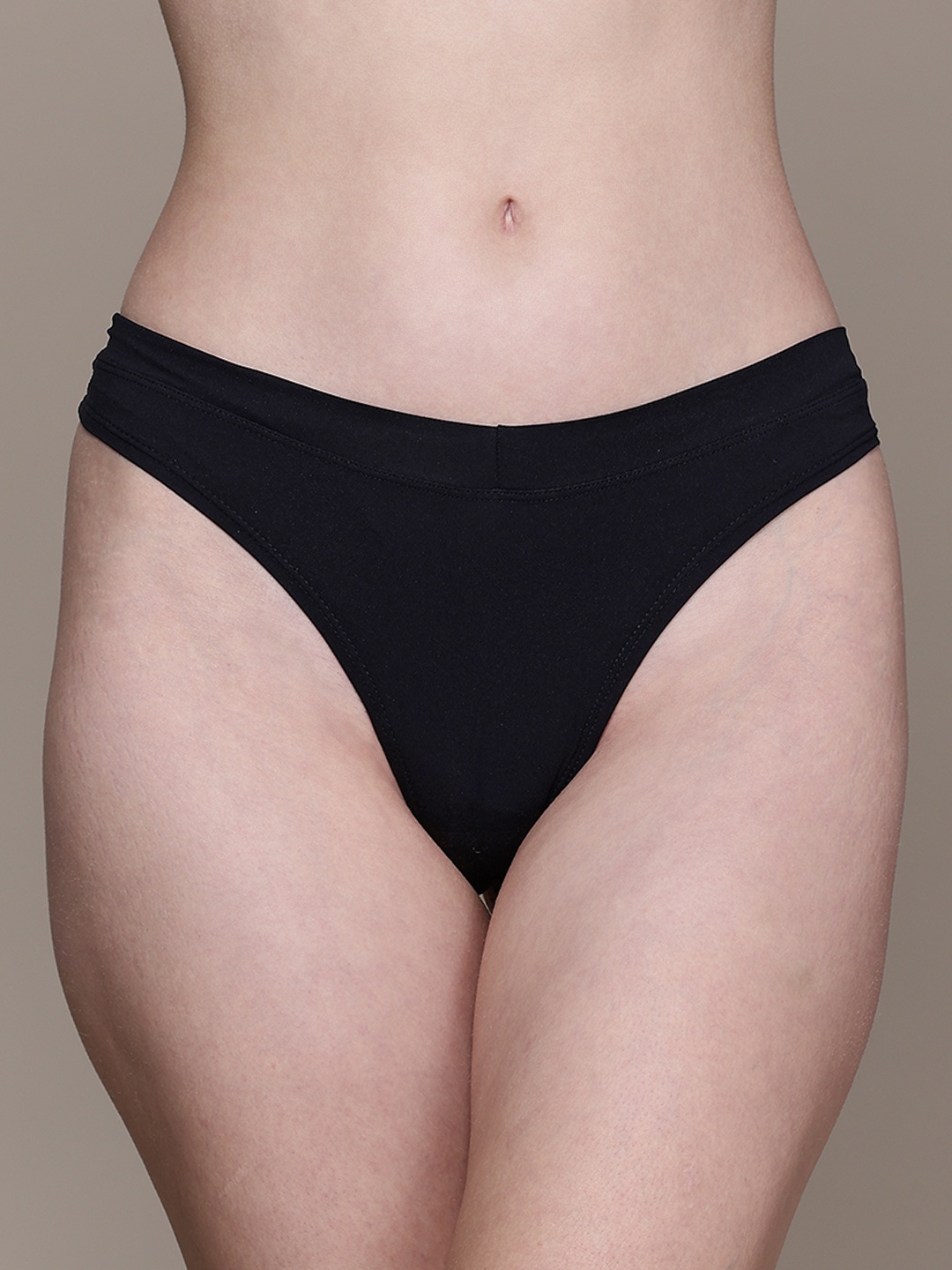 

women'secret Mid-Rise Hipster Brief- 876749-1, Black