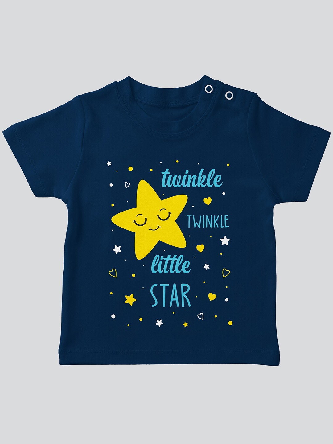 

Mojua Kids Typography Printed Bio Finish Cotton T-shirt, Navy blue