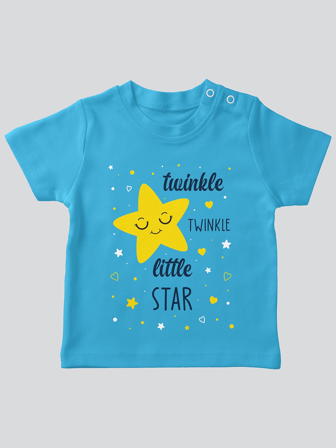

Mojua Kids Typography Printed Bio Finish Cotton T-shirt, Turquoise blue