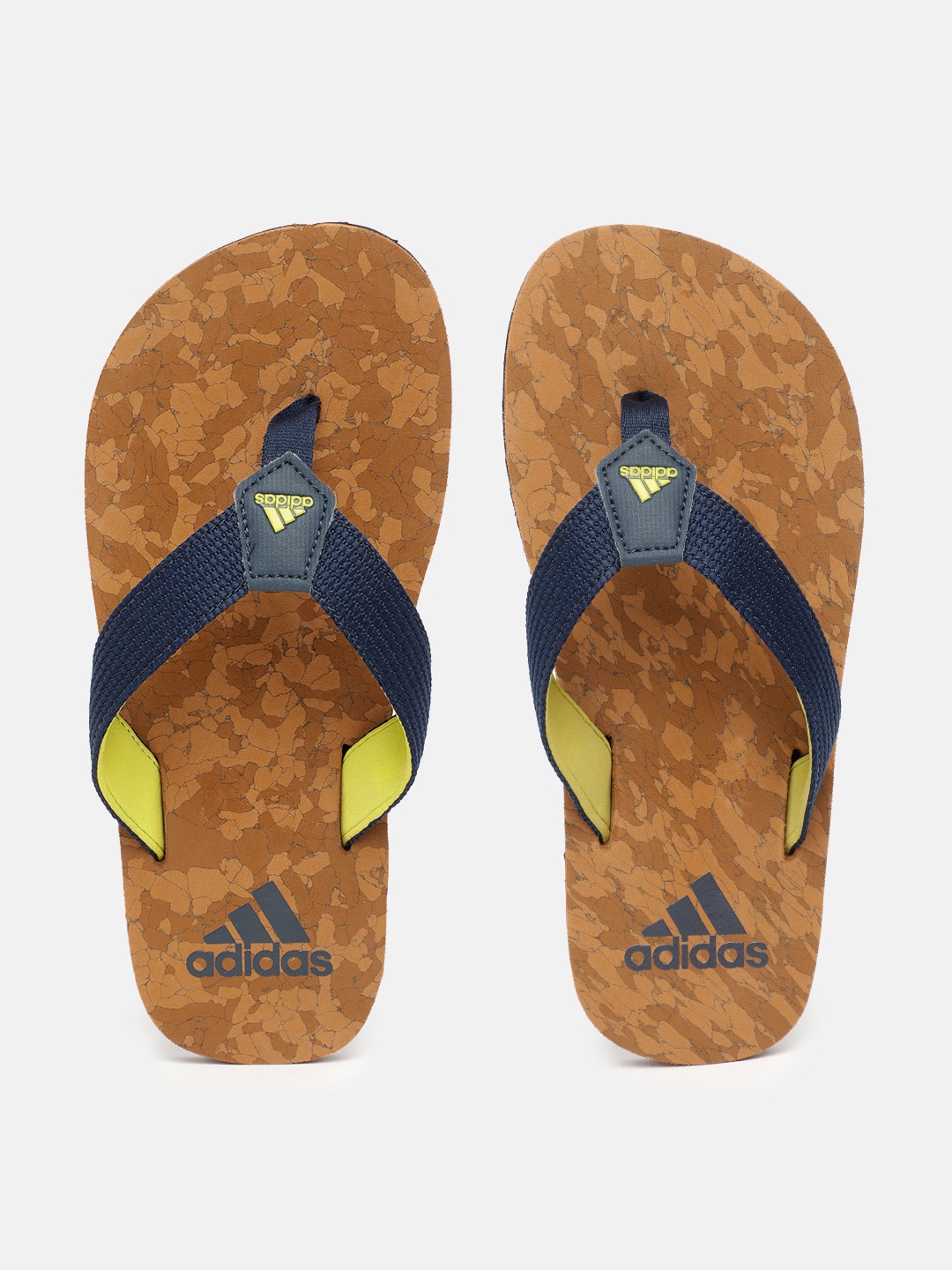 

ADIDAS Kids Brand Logo Print Thong Flip-Flops, Navy blue