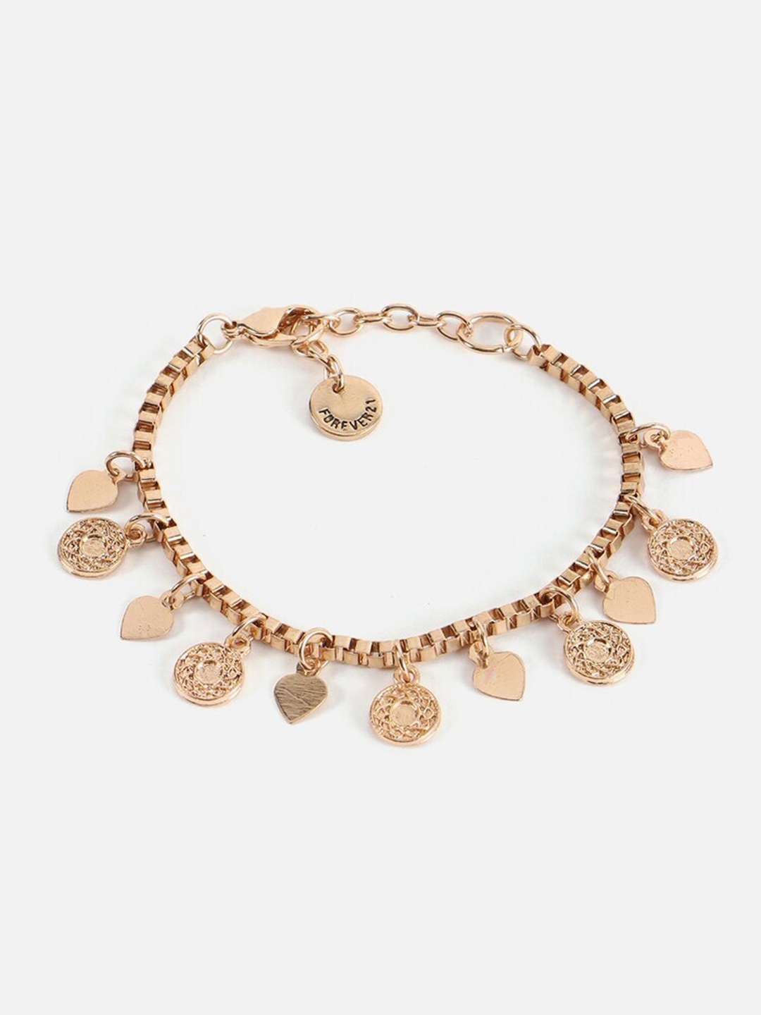 

FOREVER 21 Gold-Plated Charm Bracelet