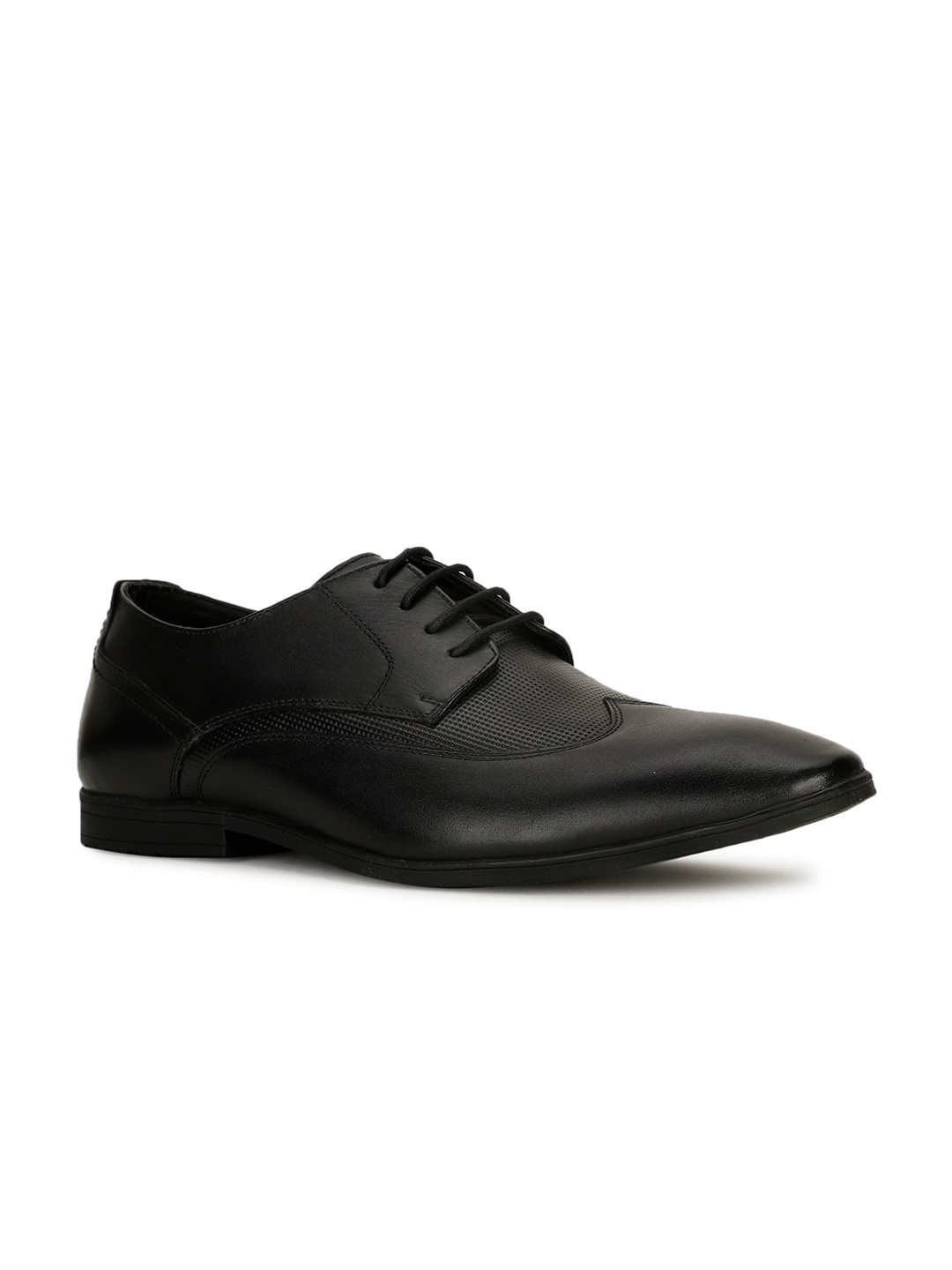 

Hush Puppies Men Leather Formal Derbys, Black