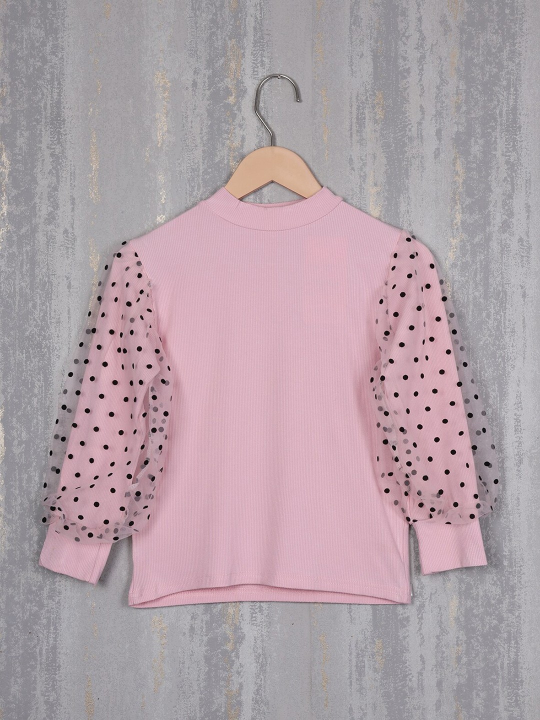 

Albion Girls Woollen High Neck Top, Pink
