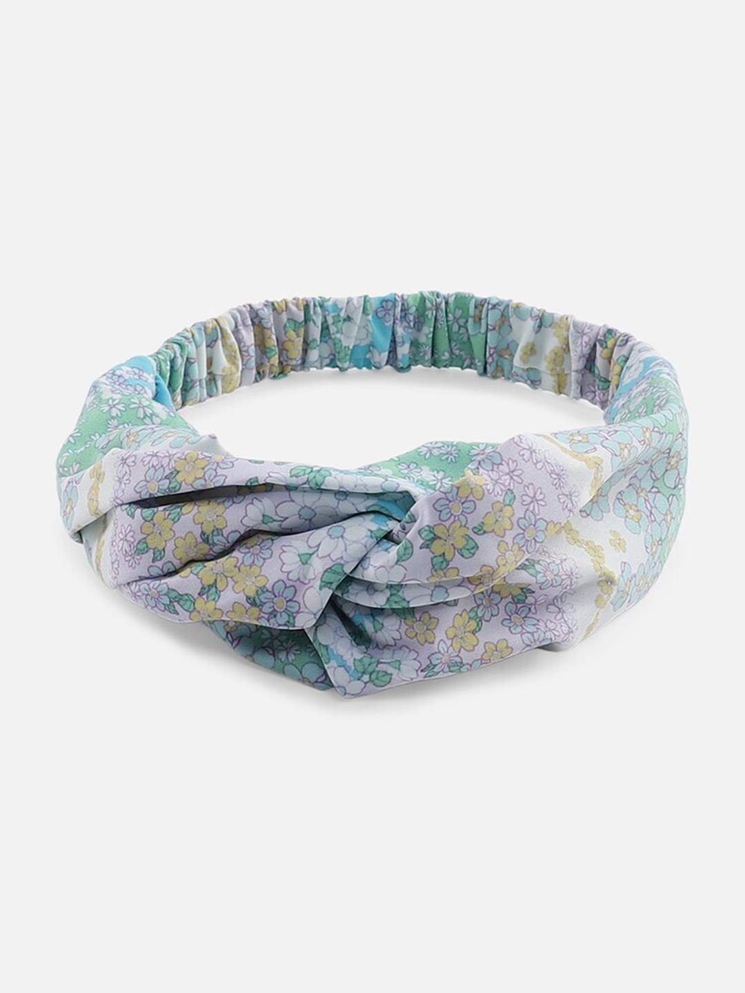 

FOREVER 21 Blue & Yellow Floral Printed Hairband