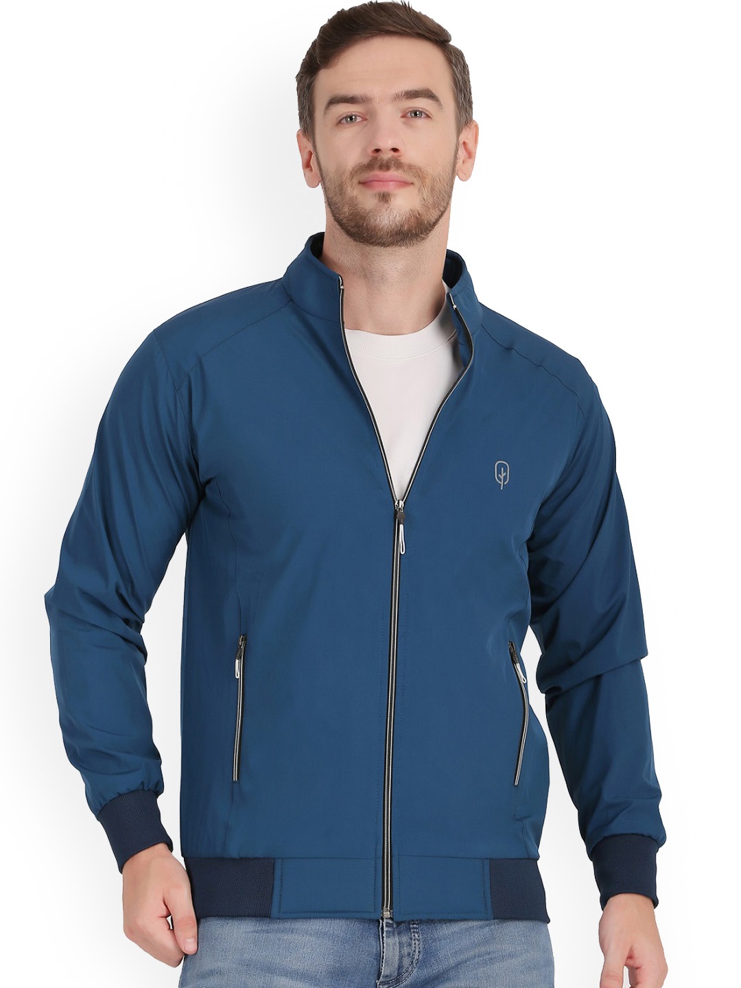 

BLUEFICUS Windcheater and Water Resistant Rapid-Dry Bomber Jacket, Blue