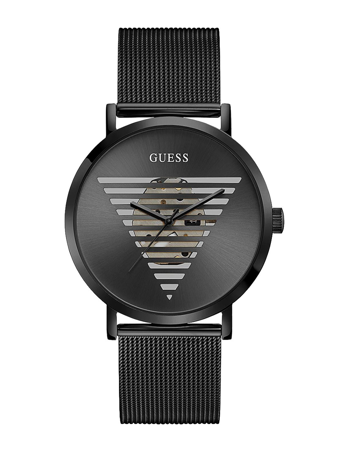 

GUESS Men Stainless Steel Bracelet Style Straps Analogue Watch GW0502G2, Black