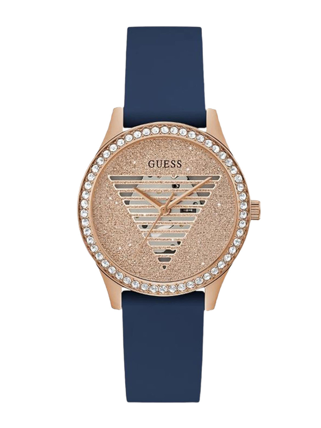 

GUESS Women Embellished Dial Analogue Watch GW0530L3, Rose gold