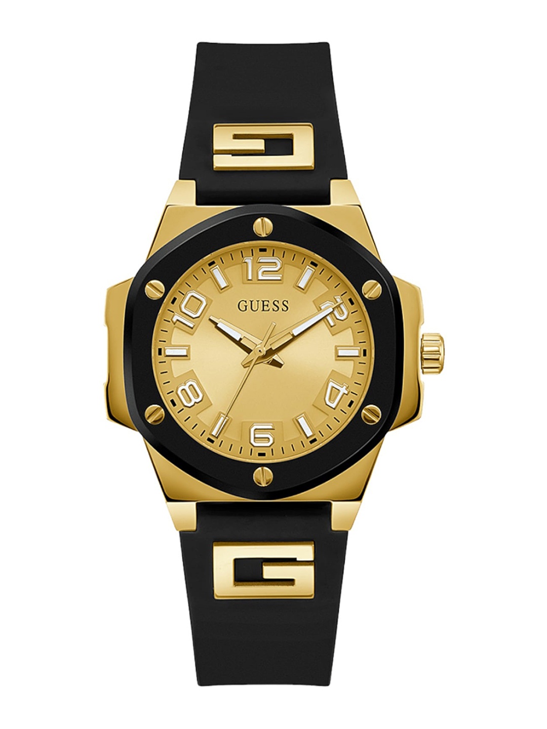 

GUESS Women Straps Analogue Watch GW0555L2, Gold