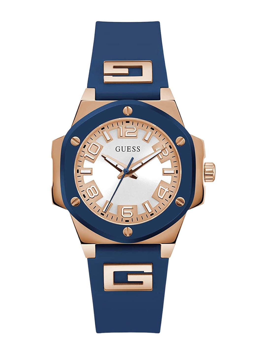 

GUESS Women Embellished Analogue Watch GW0555L4, Blue