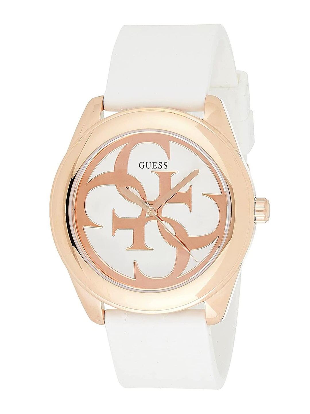 

GUESS Women White Printed Dial & White Straps Analogue Watch W0911L5