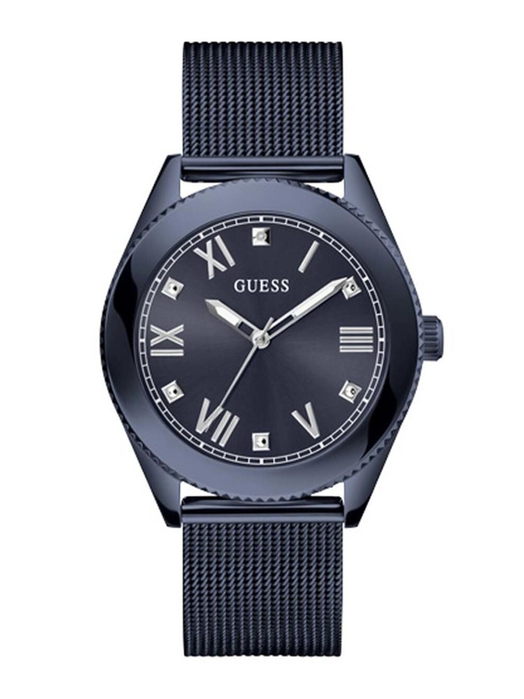 

GUESS Men Stainless Steel Bracelet Style Straps Analogue Watch GW0495G3, Black