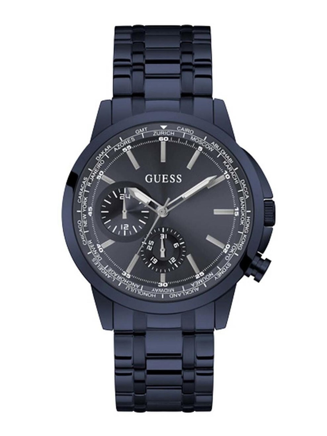 

GUESS Men Water Resistance Stainless Steel Analogue Watch GW0490G4, Blue
