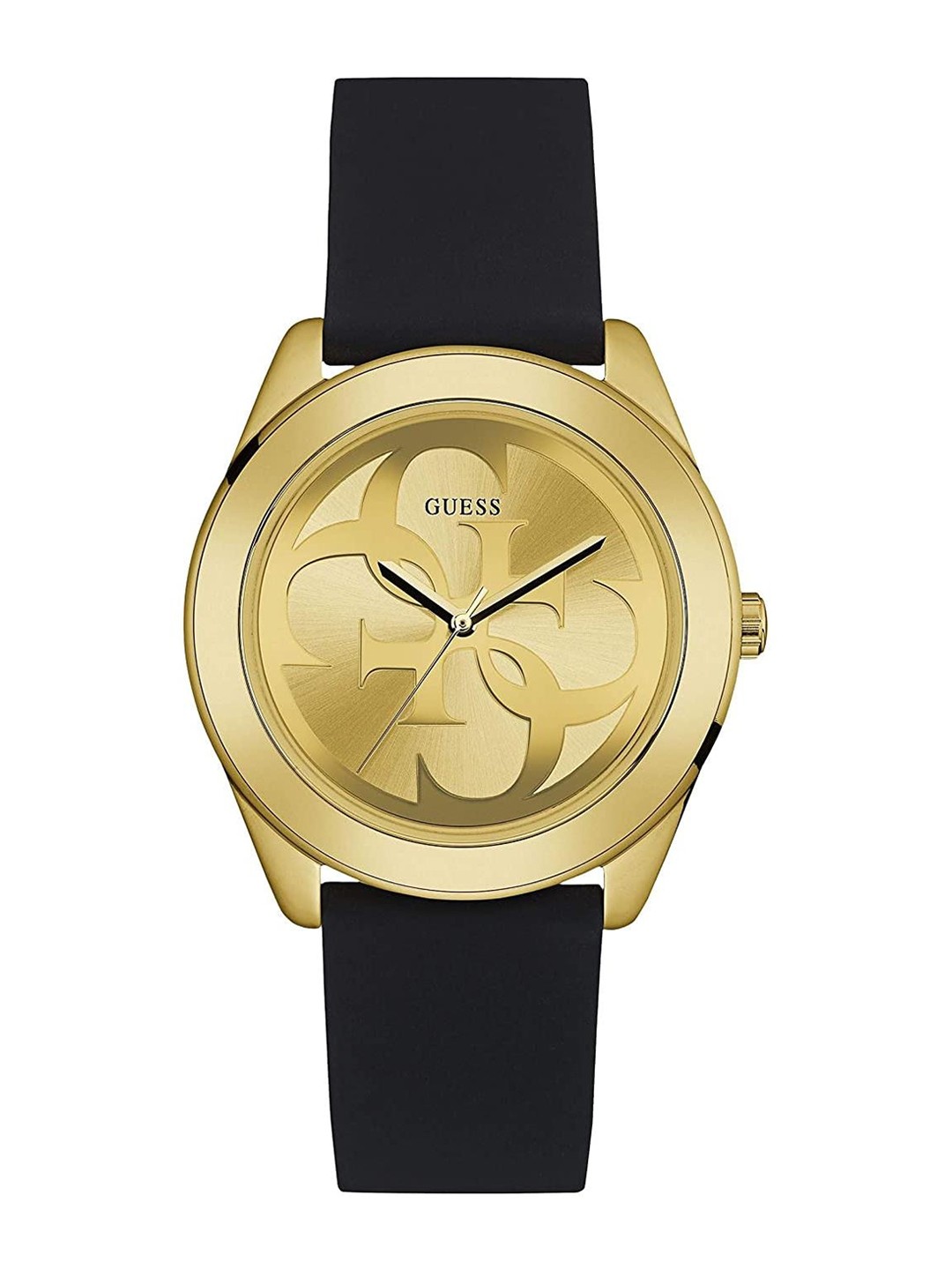 

GUESS Women Round Dial Water Resistance Analogue Watch W0911L3, Gold