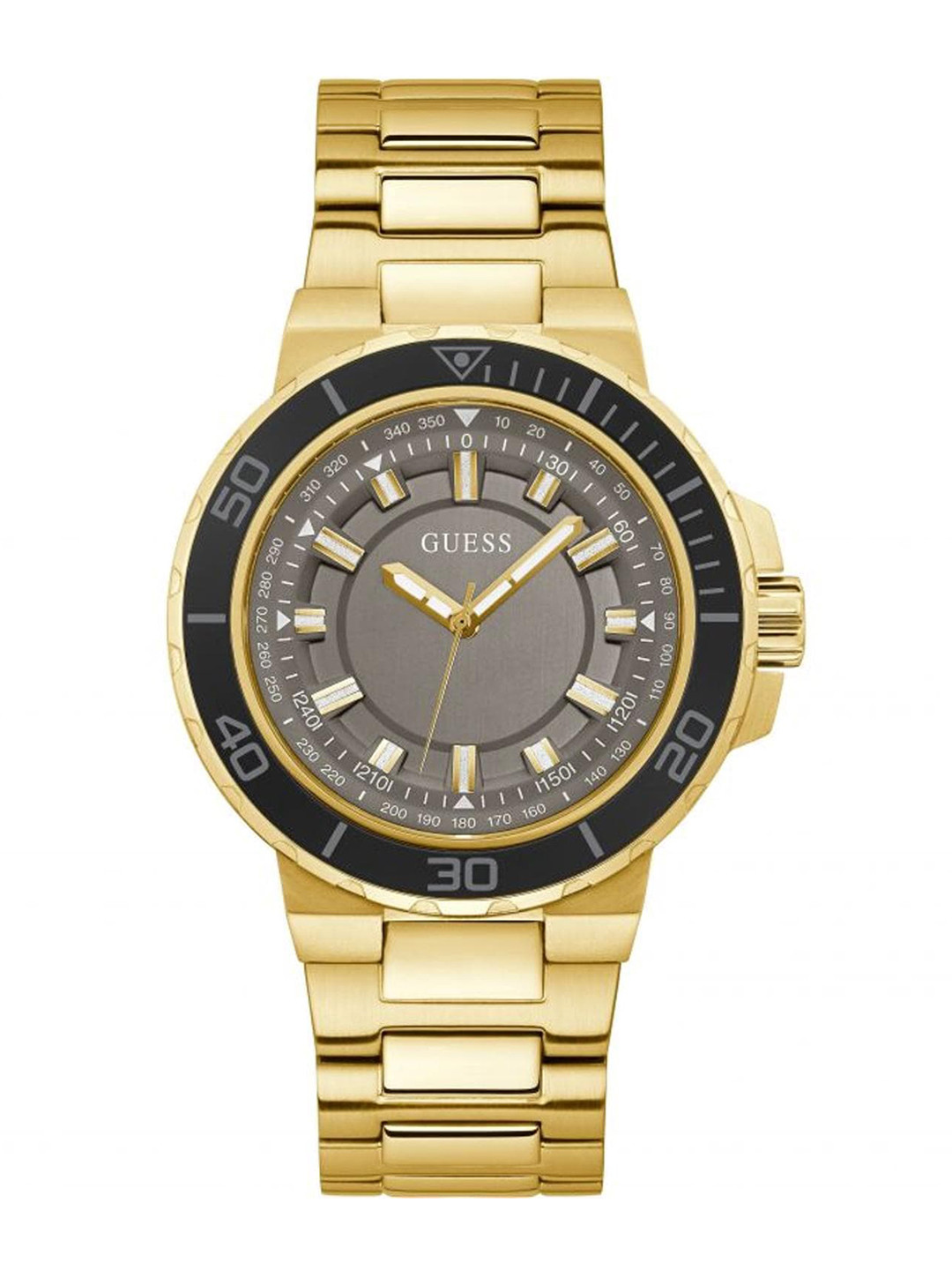 

GUESS Men Embellished Dial & Bracelet Style Straps Analogue Watch GW0426G2, Grey