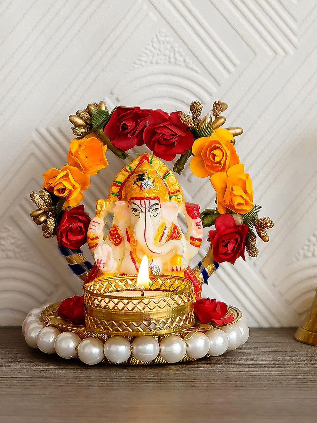 

Divyakosh Gold-Toned Tealight Candle Holders