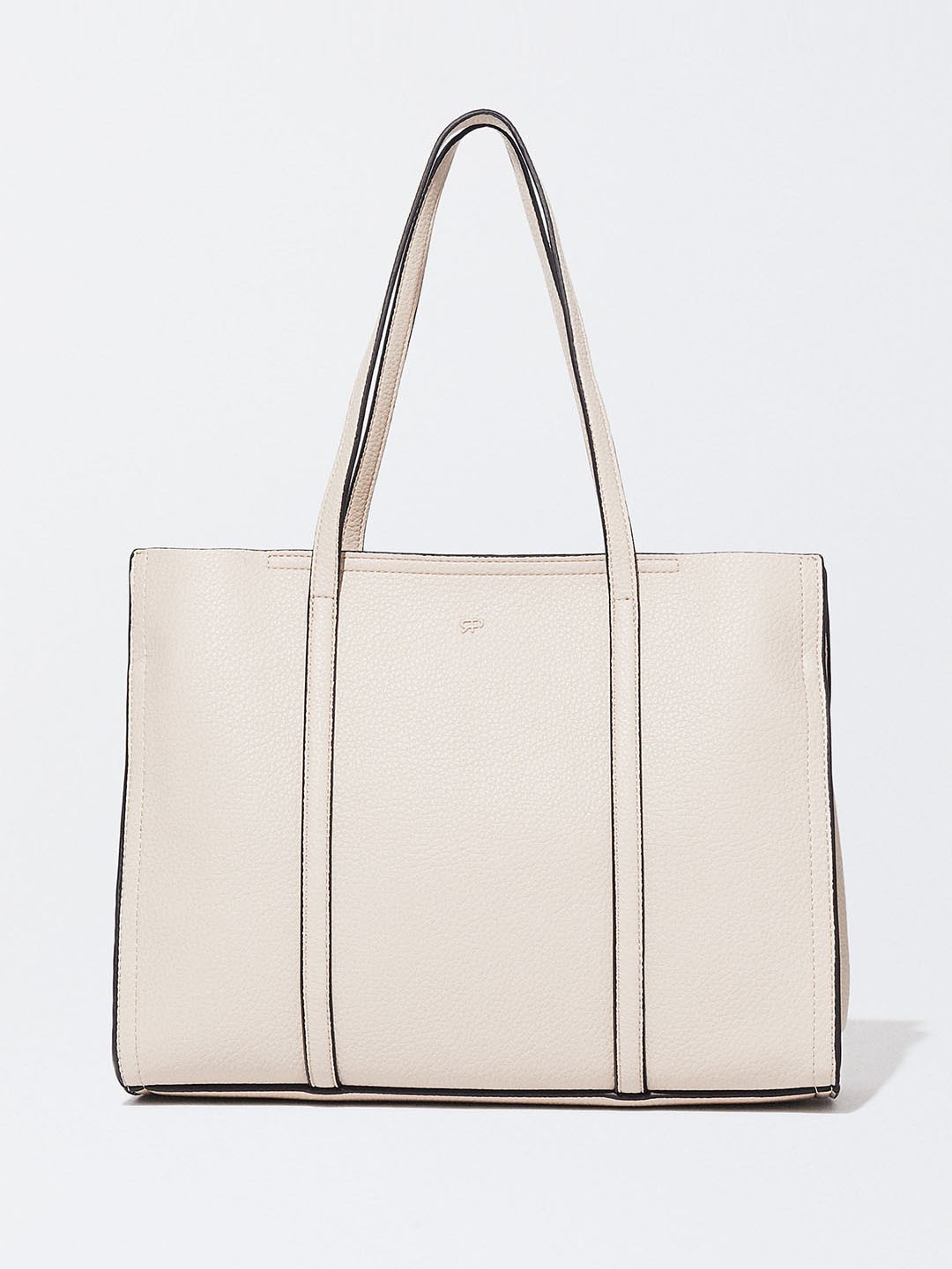 

PARFOIS Structured Shoulder Bag, Off white