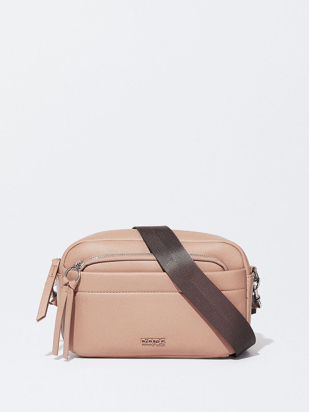 

PARFOIS Women Structured Sling Bag, Nude