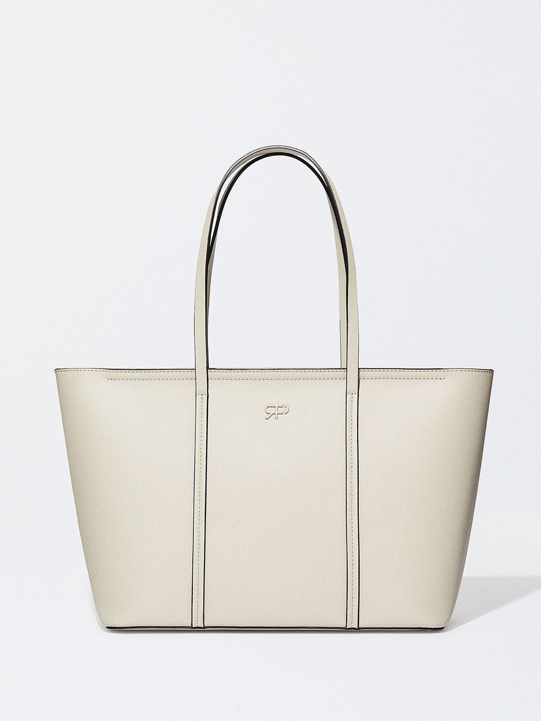 

PARFOIS Women Structured Tote Bag, Off white