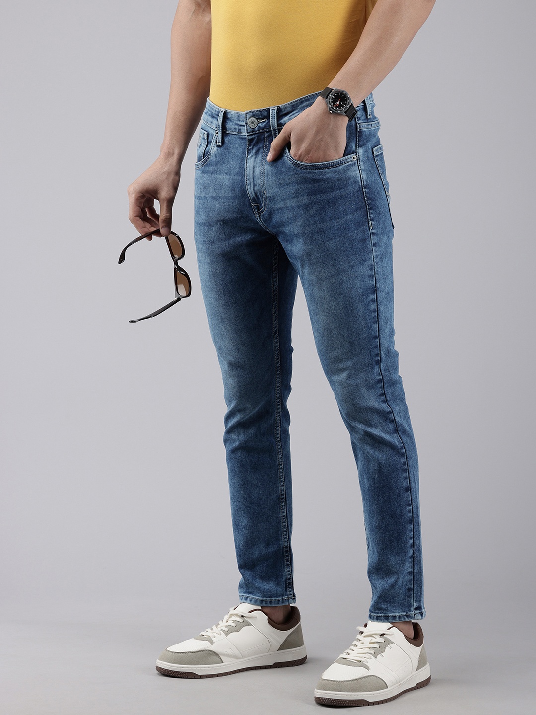 

U.S. Polo Assn. Denim Co. Men Henry Light Fade Stretchable Jeans, Blue