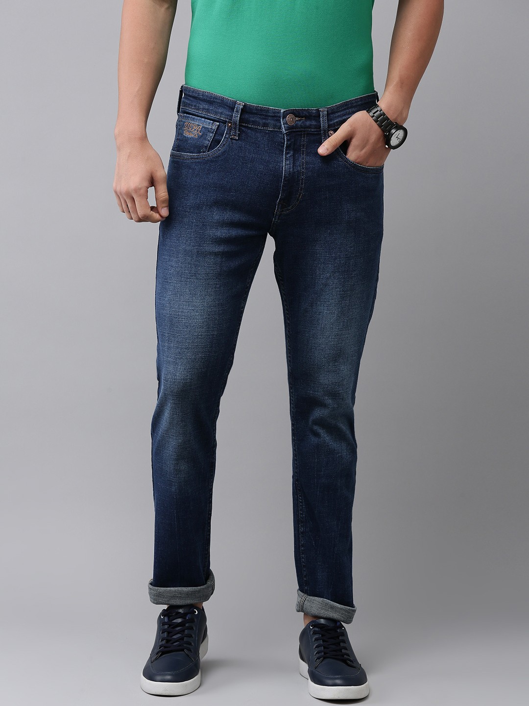 

U.S. Polo Assn. Denim Co. Men Slim Fit Light Fade Jeans, Blue