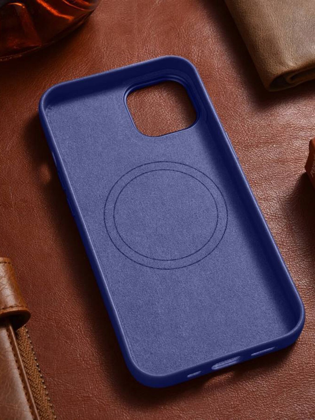 

TREEMODA iPhone 13 Pro Max Leather Back Case, Lavender