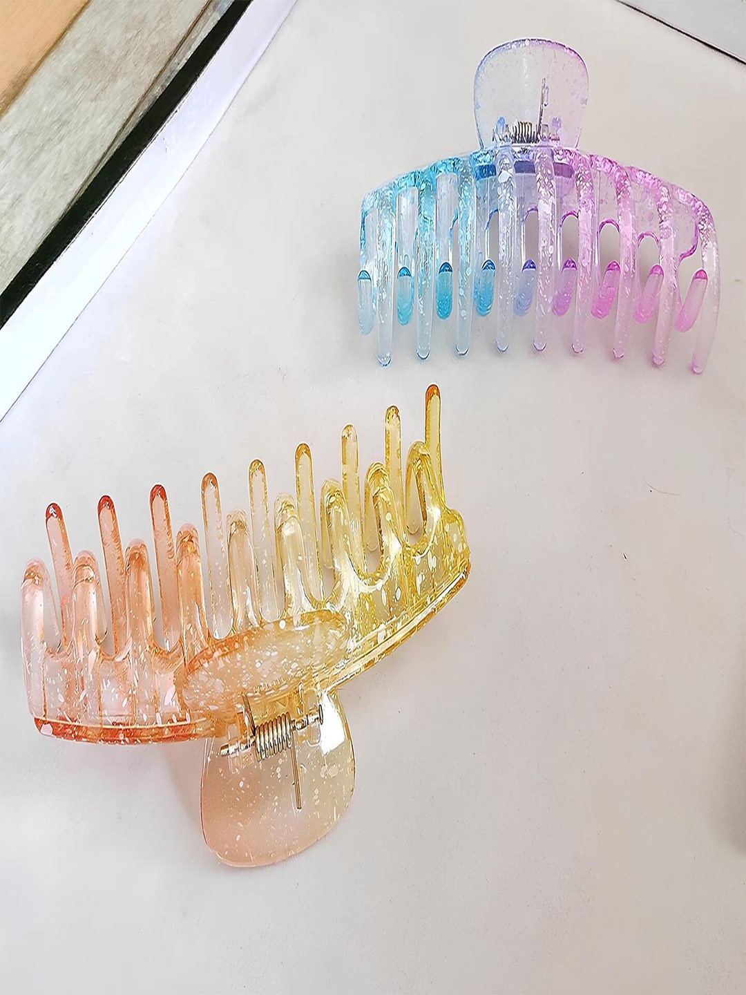 

ANNA CREATIONS Set Of 6 Plastic Claw Clip, Pink