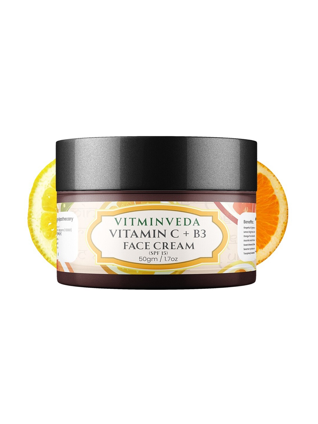 

VITMINVEDA Vitamin C + B3 Brightening Face Cream For Glowing Skin - 50g, Orange