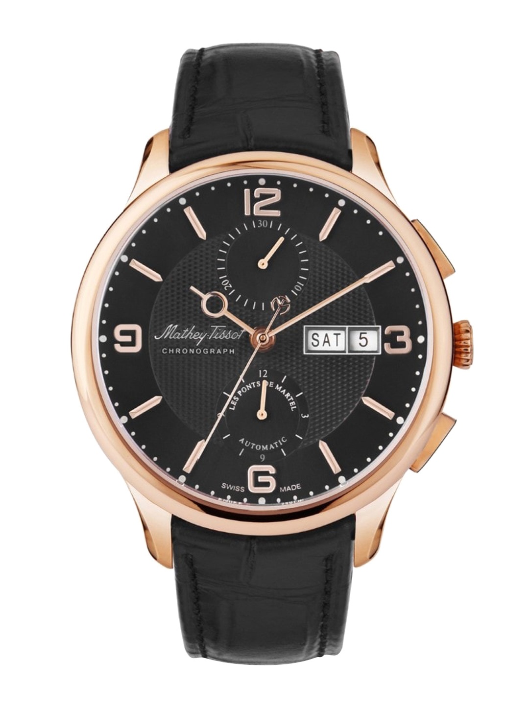 

Mathey-Tissot Swiss Made Chronograph Automatic Black Dial Watches for Men's - H1886CHATPN