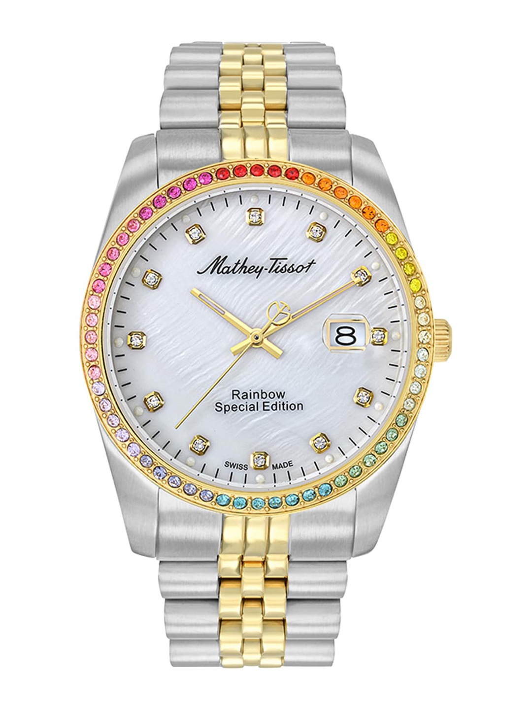 

Mathey-Tissot Men Swiss Made Rainbow Special Edition Analog Watch for MenH809BQYI, White