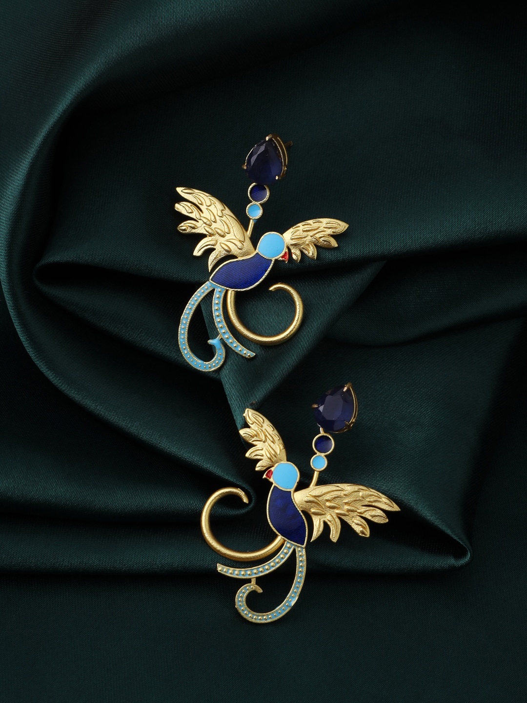 

CELEBRAVO Brass-Plated Drop Earrings, Gold