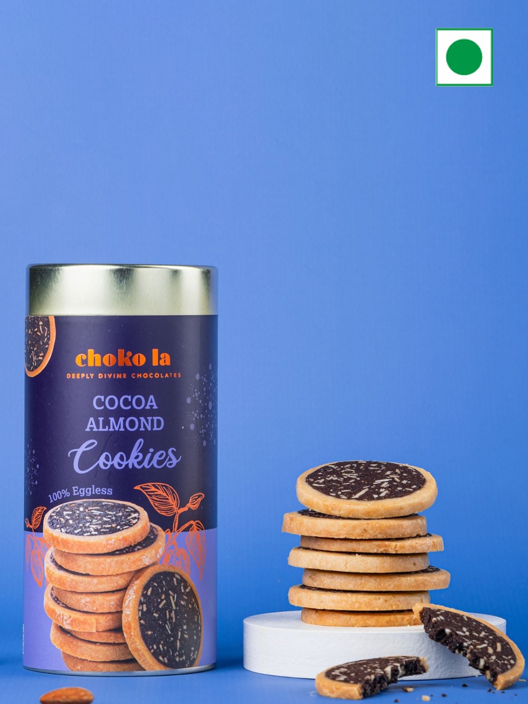 

choko la Cocoa Almond Cookies-160gm, Brown