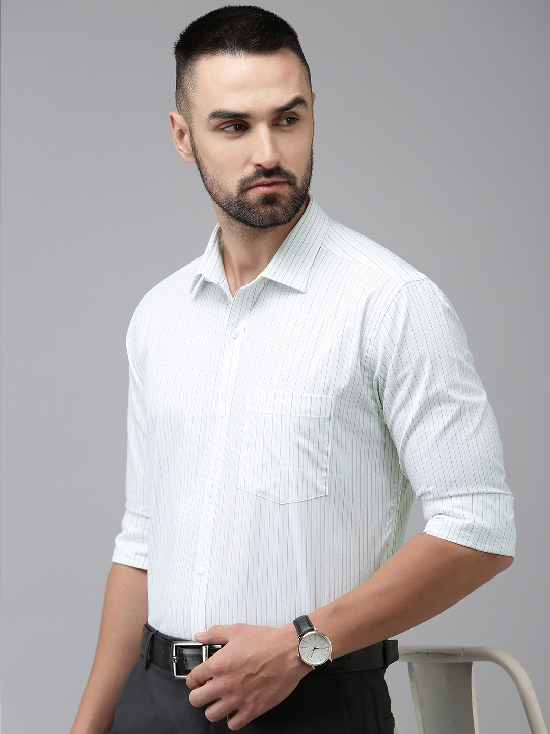 

Park Avenue Pure Cotton Slim Fit Formal Shirt, White