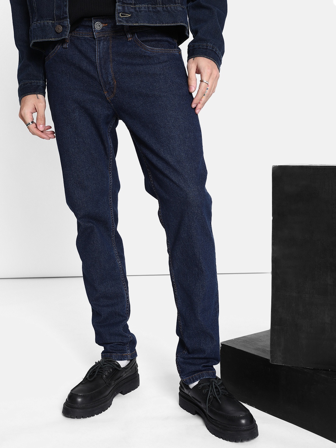 

The Roadster Lifestyle Co. Men Straight Fit Stretchable Jeans, Navy blue