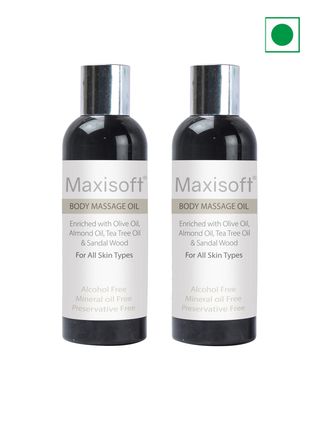 

Maxisoft Set Of 2 Body Massage Oil - 100ml Each, Na