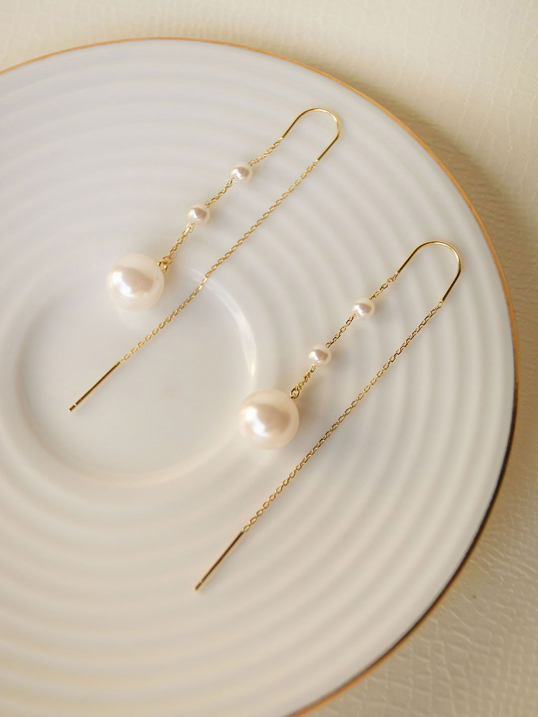 

MANNASH Gold-Plated Classic Drop Earrings, Yellow
