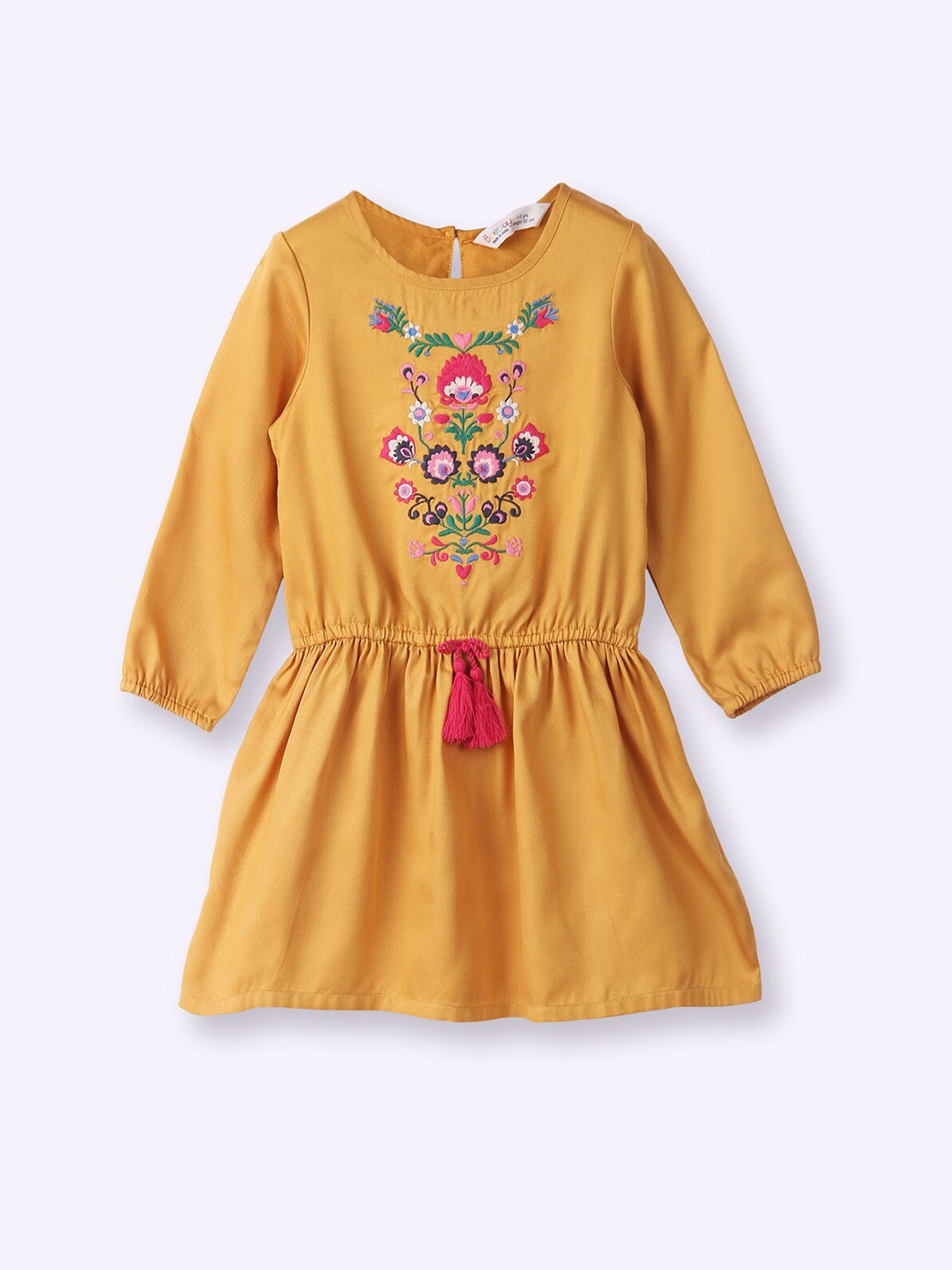 

Beebay Girls Floral Printed Fit & Flare Dress, Yellow
