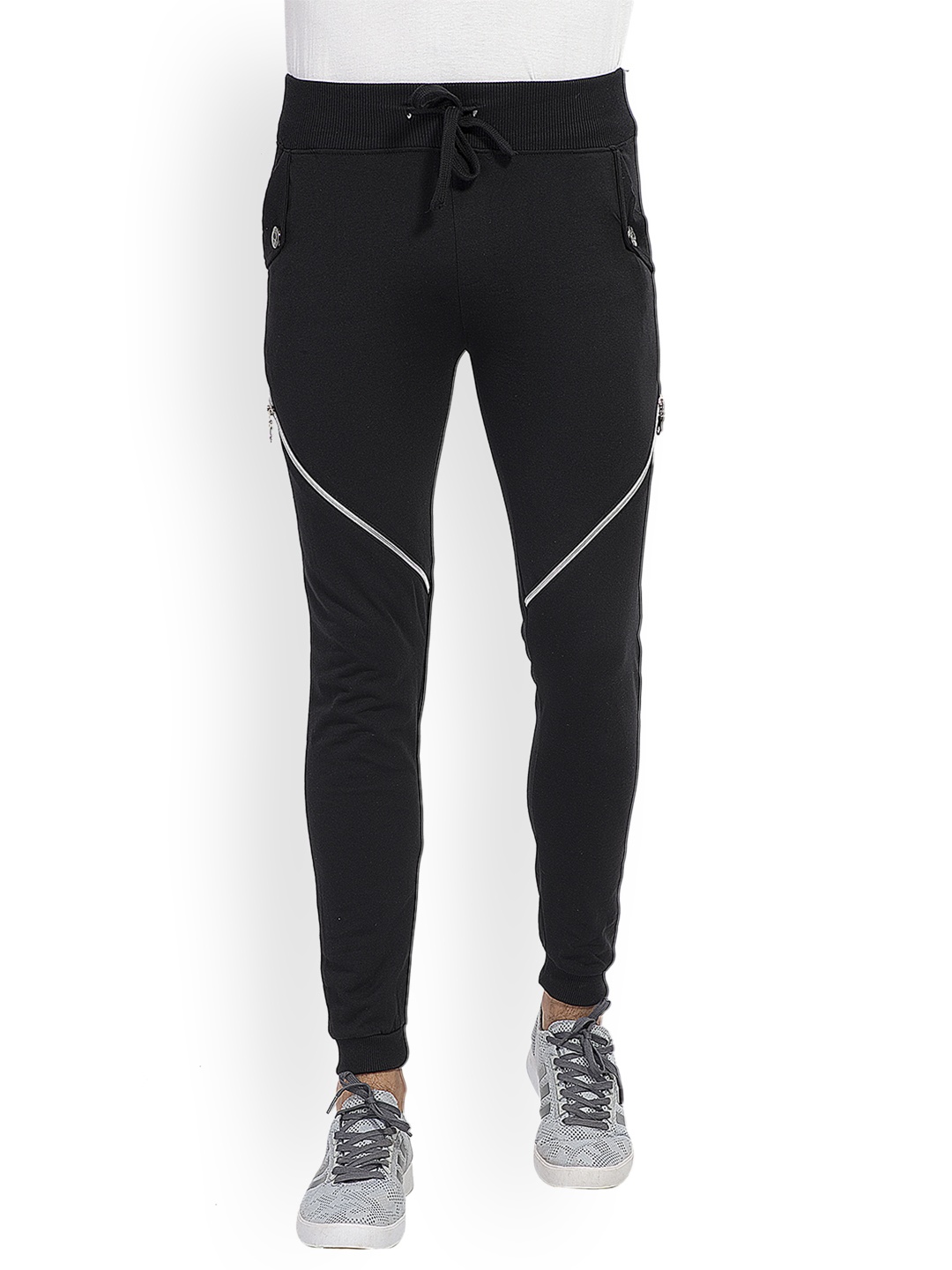 

Campus Sutra Men Black Joggers