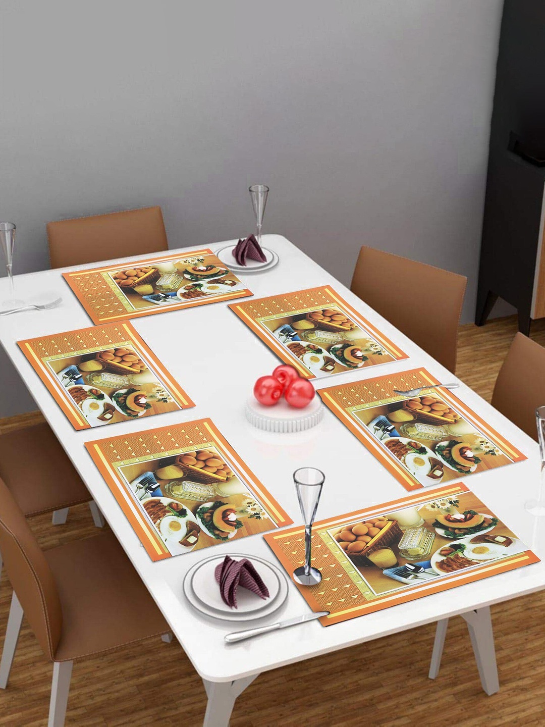 

Dakshya Industries Yellow 6 Pieces Rectangle Table Placemats