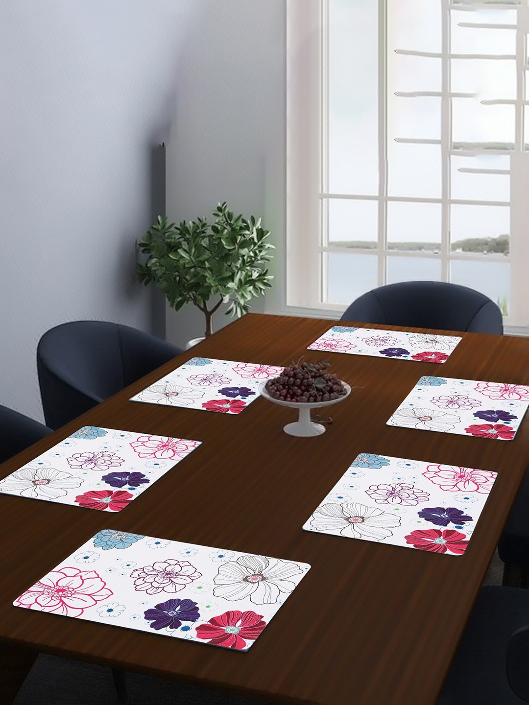 

Dakshya Industries Red 6 Pieces Rectangular Table Placemats
