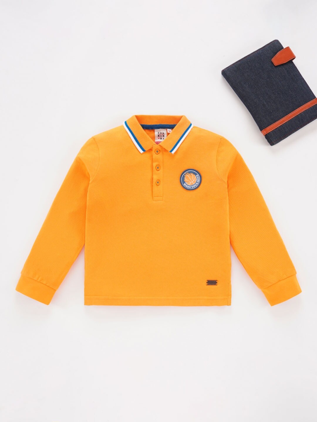 

Ed-a-Mamma Boys Polo Collar Cotton T-shirt, Yellow