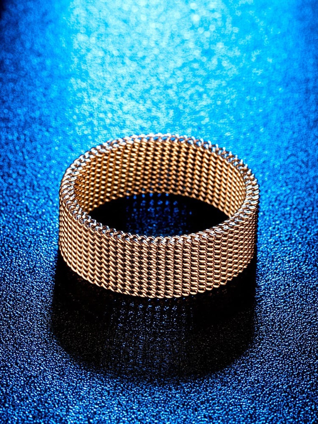 

VIEN Men Gold-Plated Stainless Steel Finger Ring