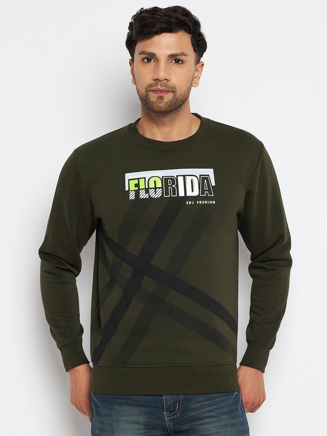 

Duke Typography Printed Fleece Sweatshirt, Green