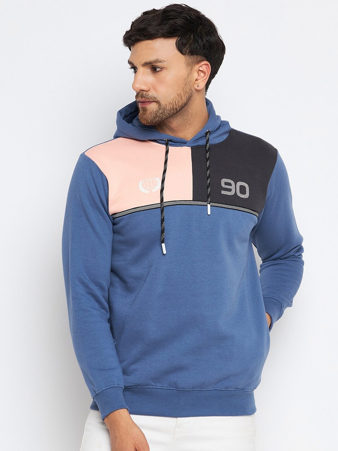 

Duke Colourblocked Hooded Fleece Sweatshirt, Blue