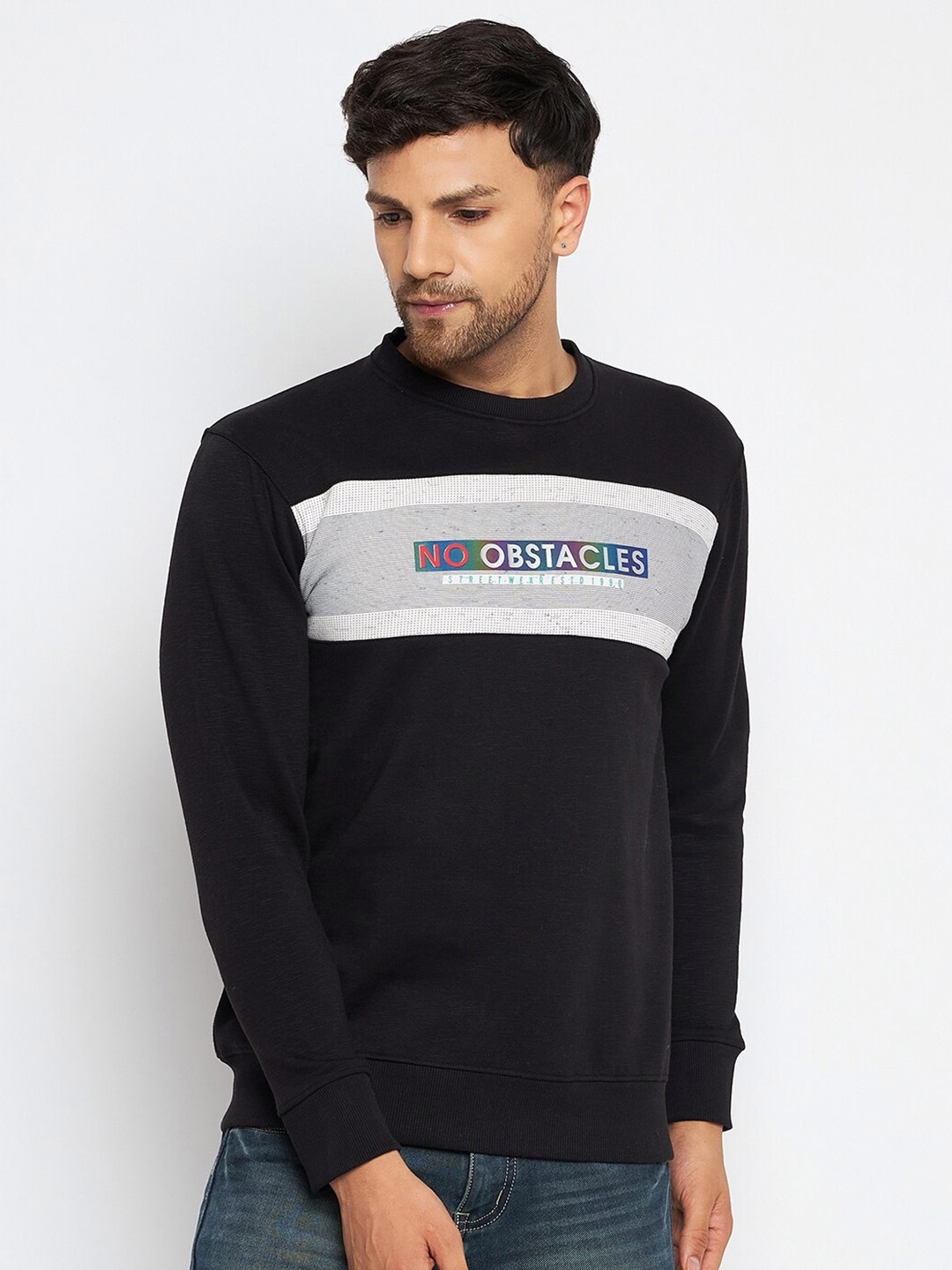 

Duke Typography Printed Fleece Sweatshirt, Black