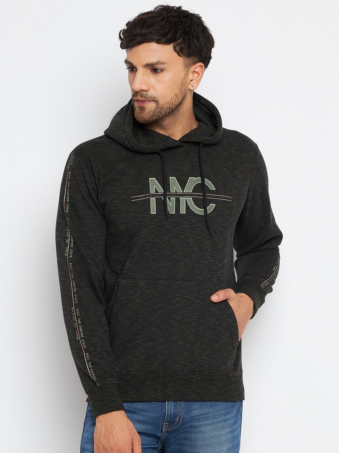 

Duke Typography Printed Hooded Fleece Sweatshirt, Grey