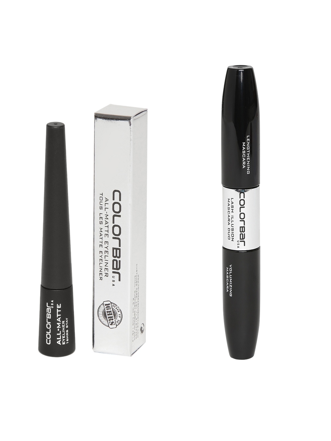 

Colorbar Pack of Eye-Liner and Mascara, Black
