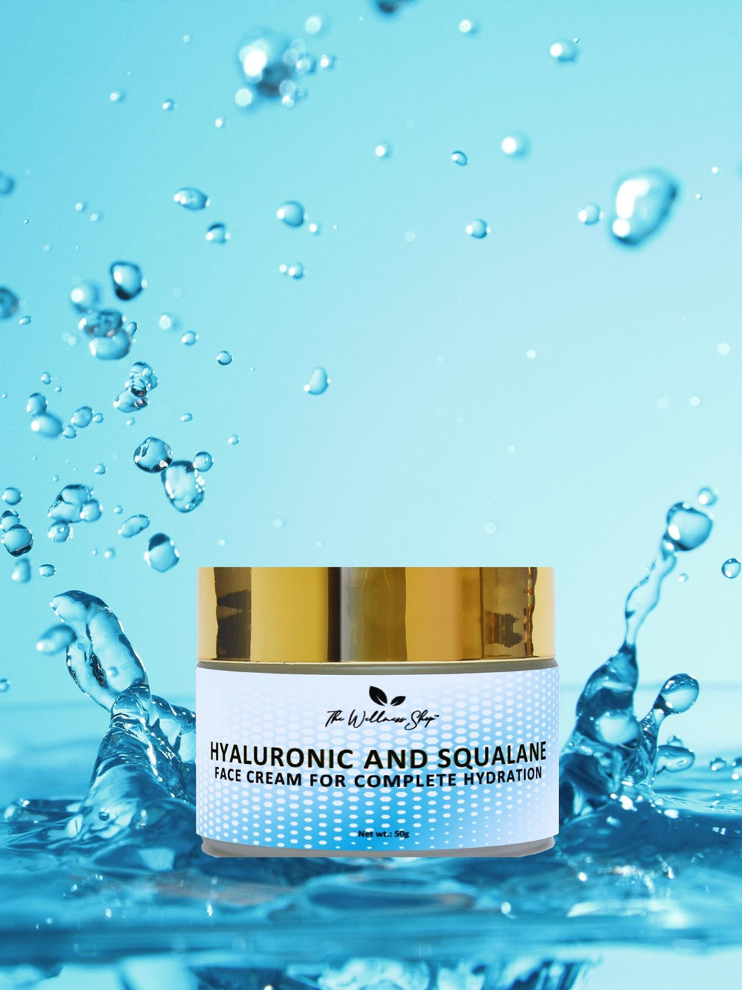 

The Wellness Shop Hyaluronic and Squalane Face Cream For Complete Hydration, White