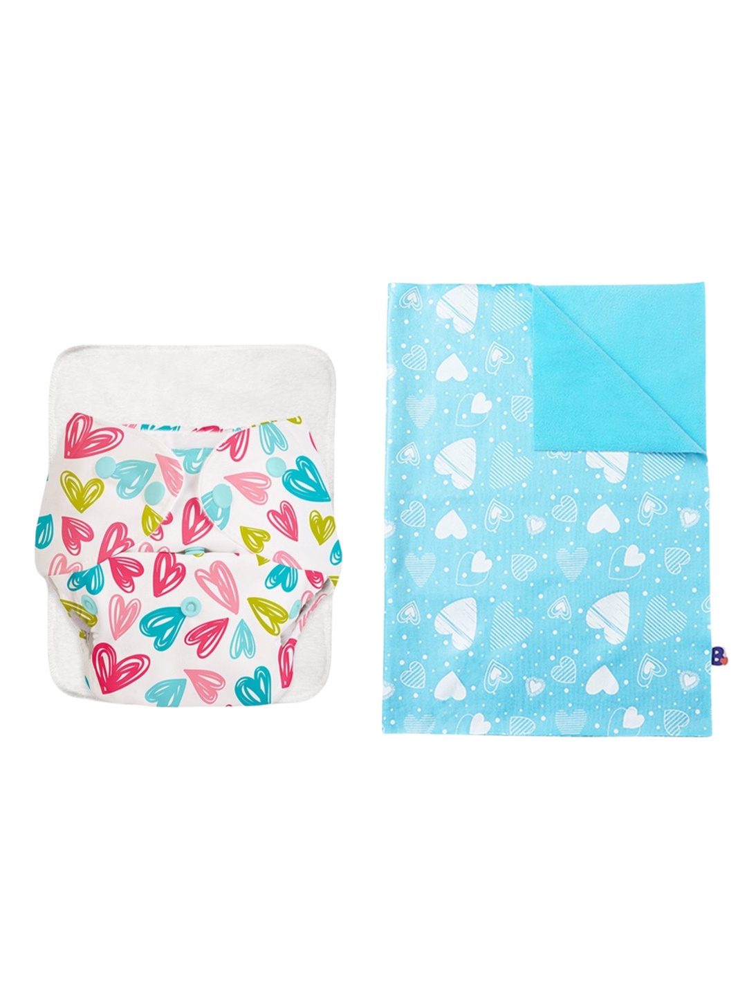 

SuperBottoms Kids BASIC Reusable Cloth Diapers with Quick Dry Mat, Blue